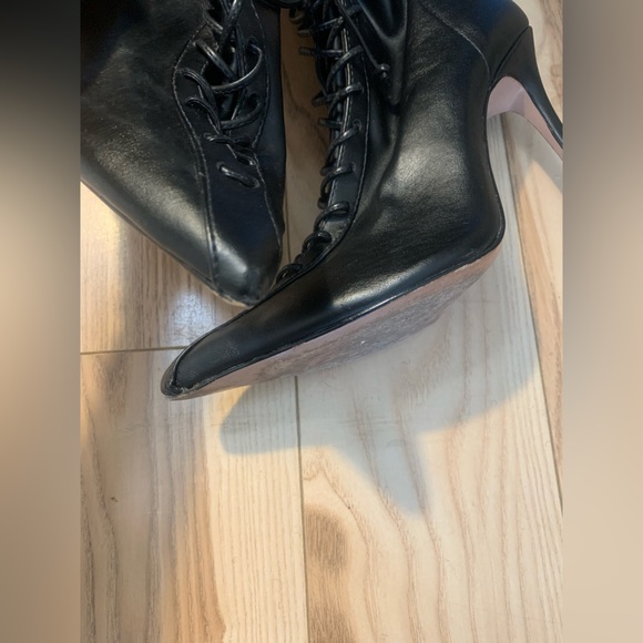 SCHUTZ | Shoes | Schutz Tennie
Elegant Black Laceup Ankle Bootie - Picture 3 of 10